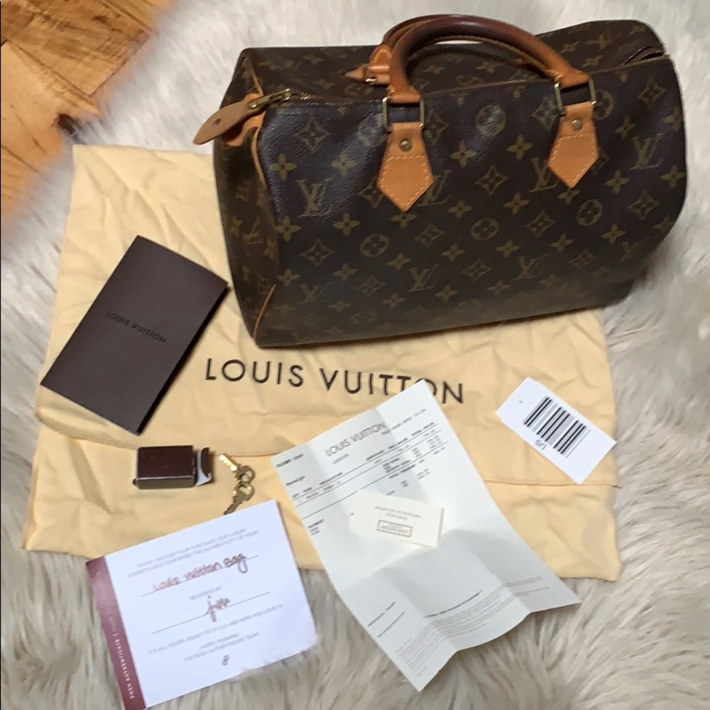 Louis Vuitton Speedy 30 Brown and Tan Monogram